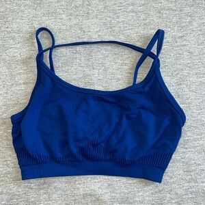 Blue Fabletics Sports Bra